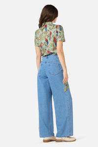 Princess Highway - Rosella Short Sleeve Blouse - green