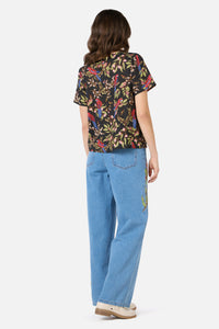 Princess Highway - Rosella Short Sleeve Top - black