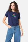 Princess Highway - Garden Party Baby Tee - navy