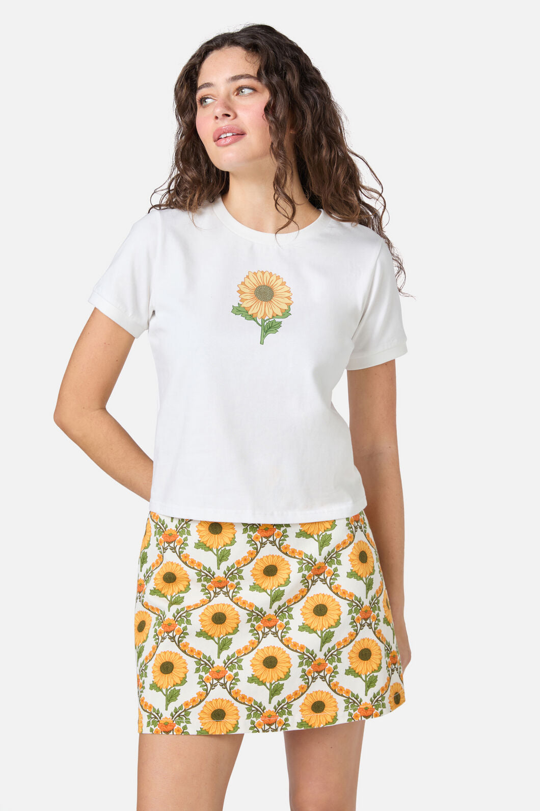 Princess Highway - Sunflower Baby Tee - cream