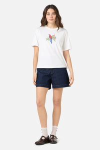 Princess Highway - Rosella Printed Relaxed Tee - cream