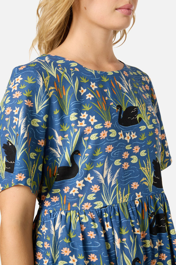 princess highway pelican dress Pretty Swan Smock Dress Princess Highway
