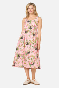 Princess Highway - Pretty Swan Midi Dress - pink