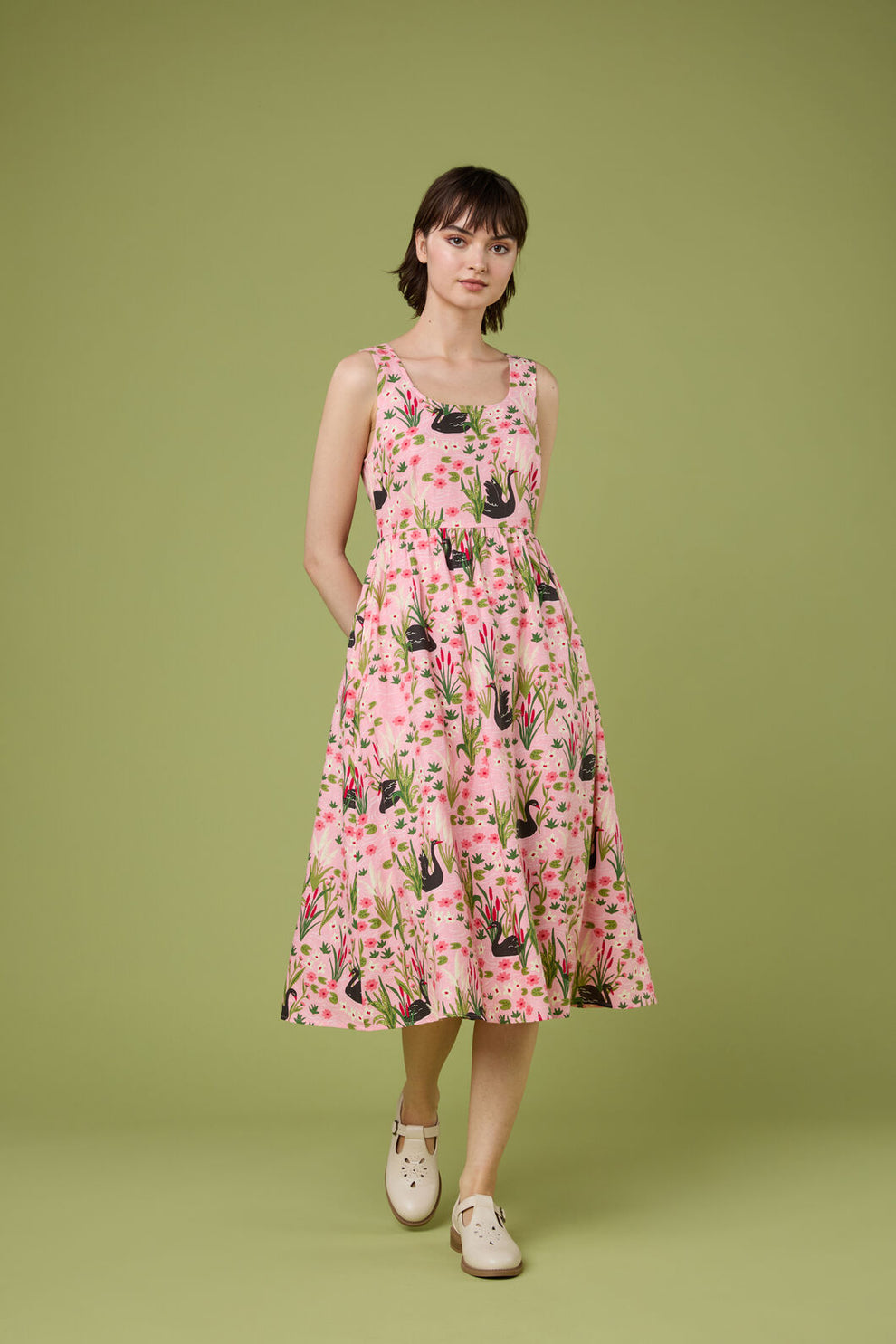 Dancing On The Highway Midi Dress