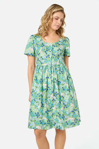 Princess Highway - Cat & Flora Short Sleeve Dress - blue