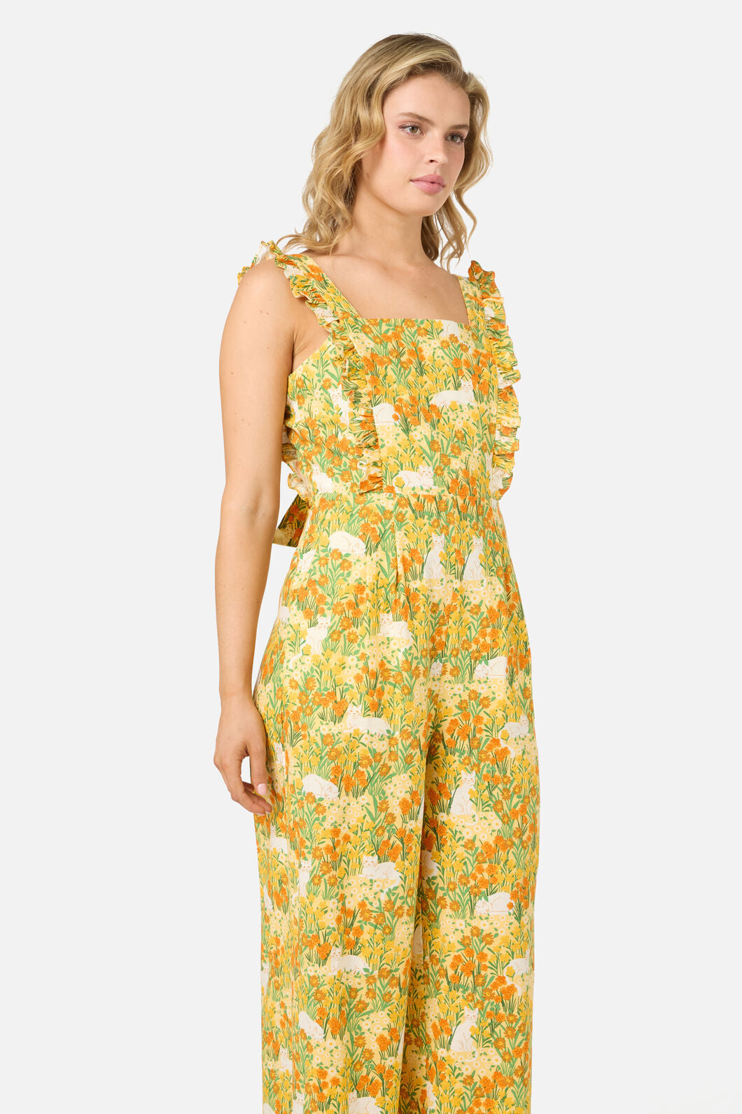 Princess Highway - Cat & Flora Tie Back Jumpsuit - orange