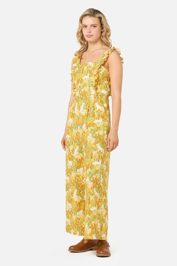 Princess Highway - Cat & Flora Tie Back Jumpsuit - orange