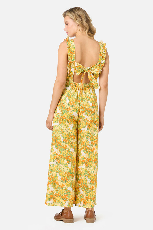 Princess Highway - Cat & Flora Tie Back Jumpsuit - orange