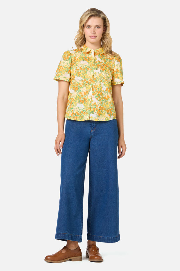 Princess Highway - Cat & Flora Blouse - orange