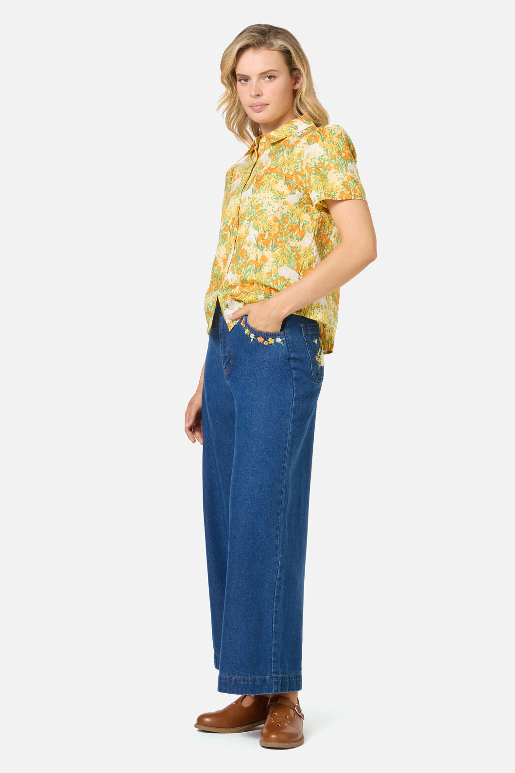 Princess Highway - Cat & Flora Blouse - orange