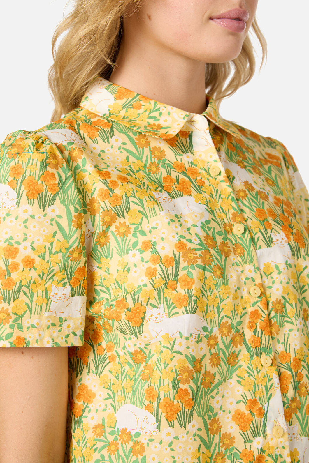 Princess Highway - Cat & Flora Blouse - orange