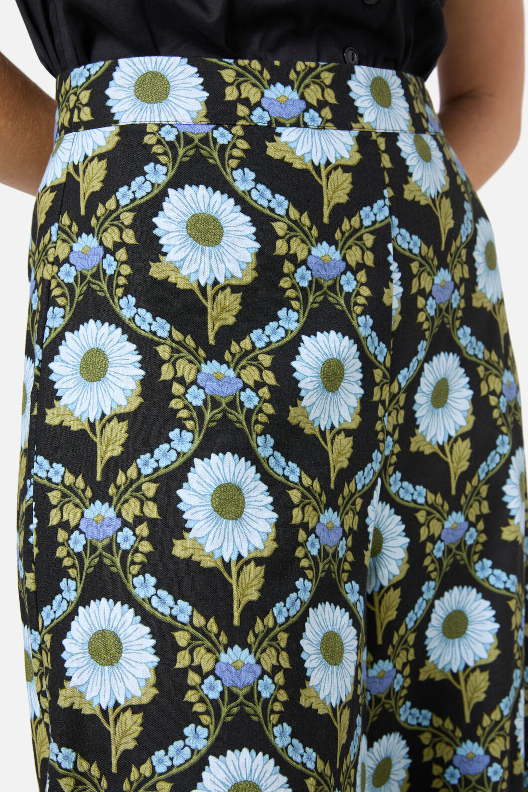 Princess Highway - Sunflower Palazzo Pant - black