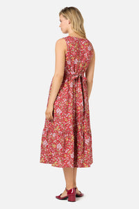 Princess Highway - Libby Bee Ditsy Midi Dress - red