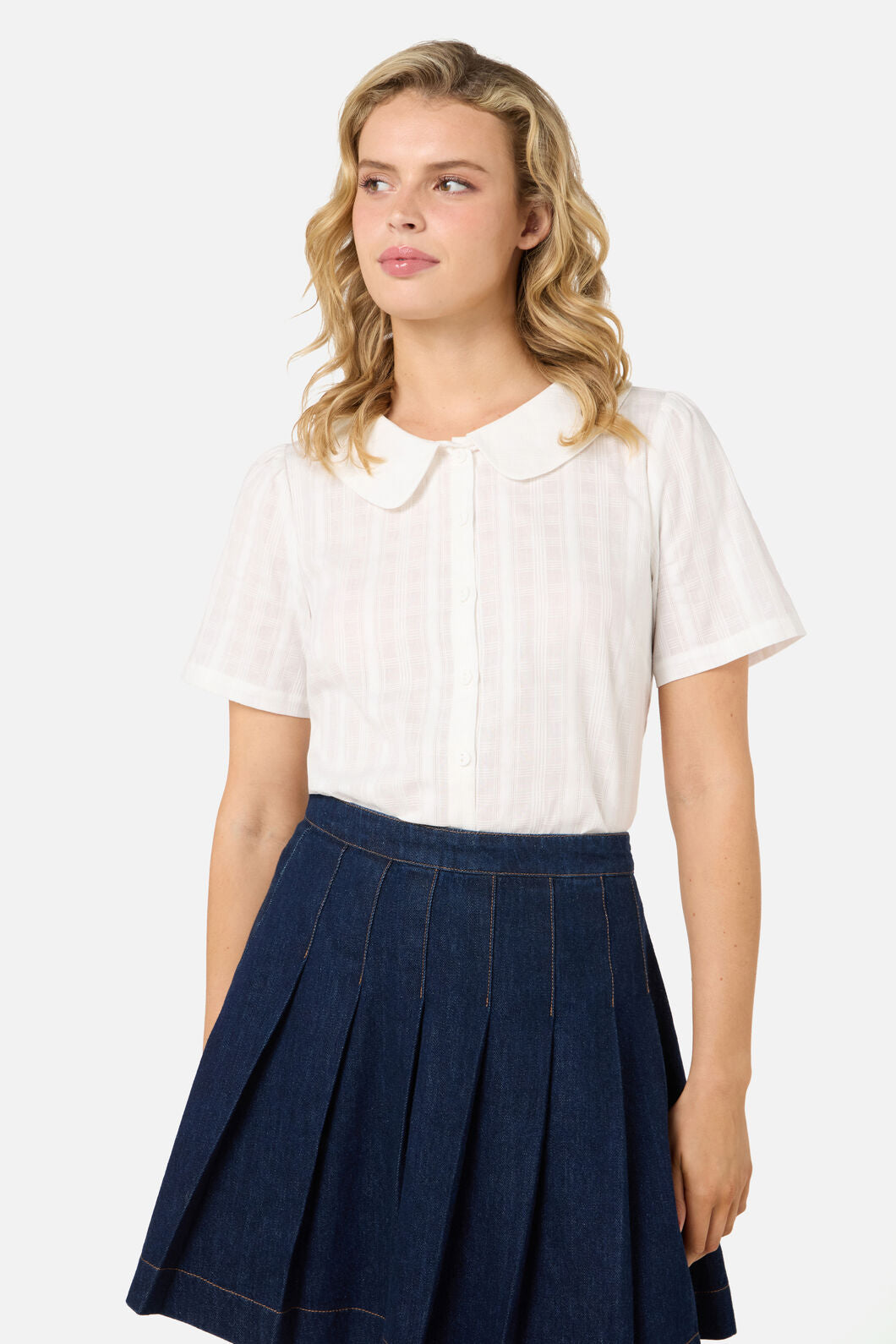 Princess Highway - Cindy Sweet Collar Blouse - cream