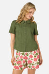 Princess Highway - Cindy Sweet Collar Blouse - olive