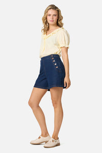 Princess Highway - Sailor Denim Short - blue-denim