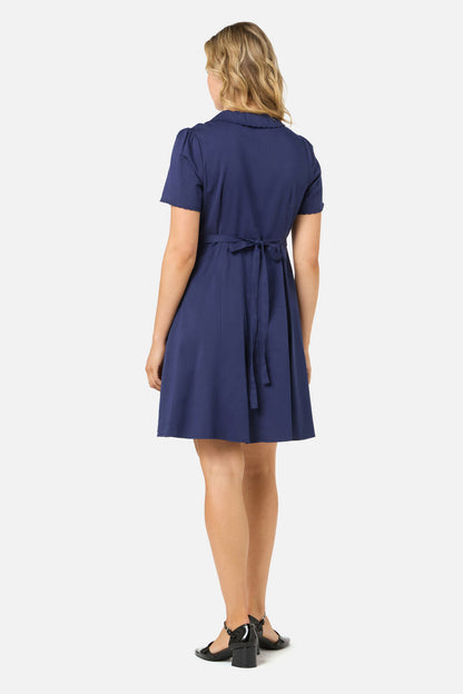 Princess Highway - Josie Sweet Collar Tea Dress - navy