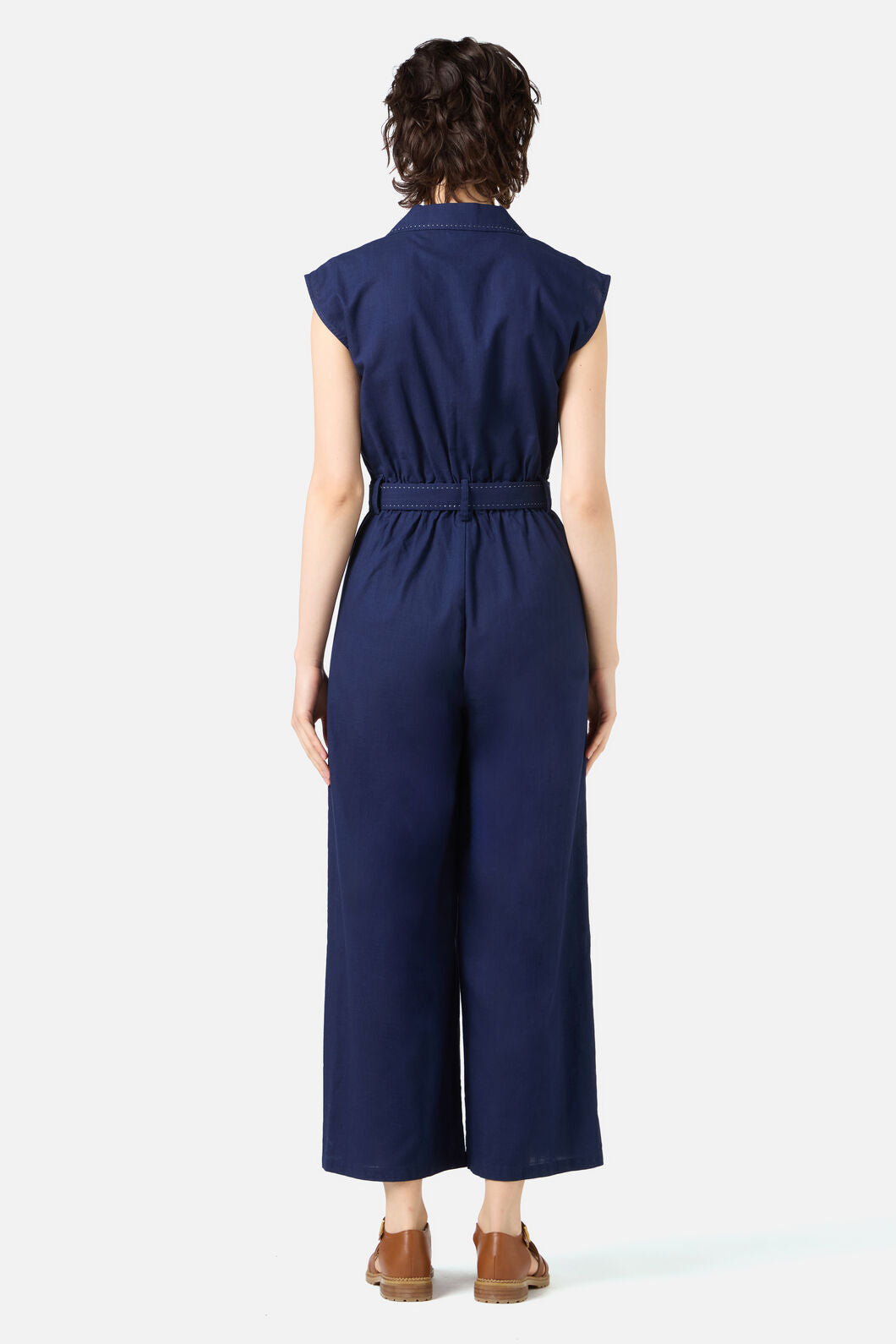 Princess Highway - Dani Collared Jumpsuit - navy