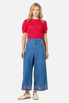 Princess Highway - Libby Bee Denim Culotte - blue-denim