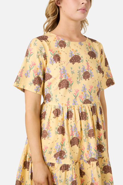 Princess Highway - Echidna Smock Dress - yellow