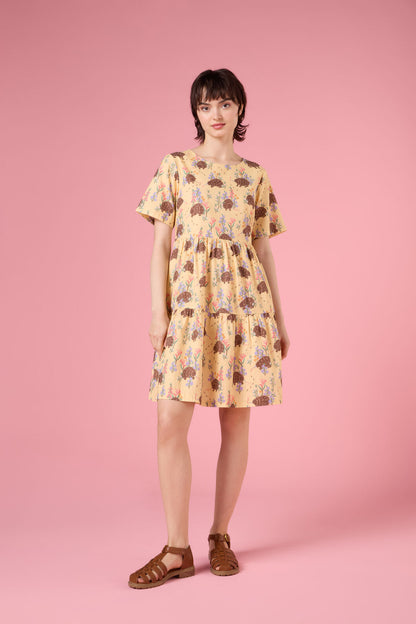 Princess Highway - Echidna Smock Dress - yellow