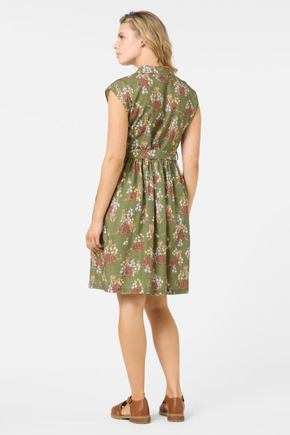 Princess Highway - Echidna Shirt Dress - green