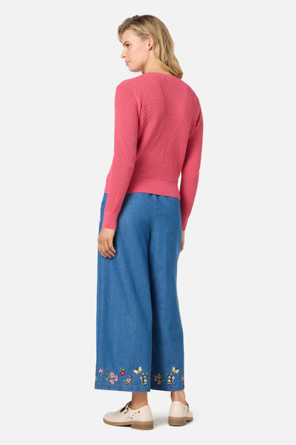 Princess Highway - Ivy Lace Knit Cardigan - rose