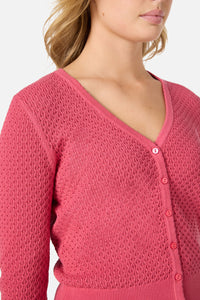 Princess Highway - Ivy Lace Knit Cardigan - rose