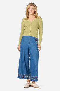 Princess Highway - Ivy Lace Knit Cardigan - soft-green