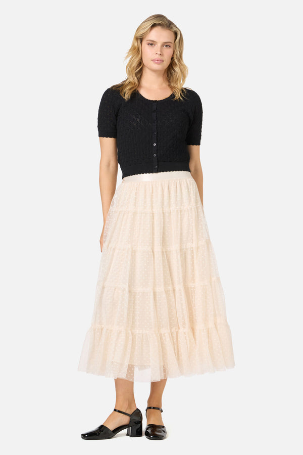 Princess Highway - Lacey Short Sleeve Cardigan - black