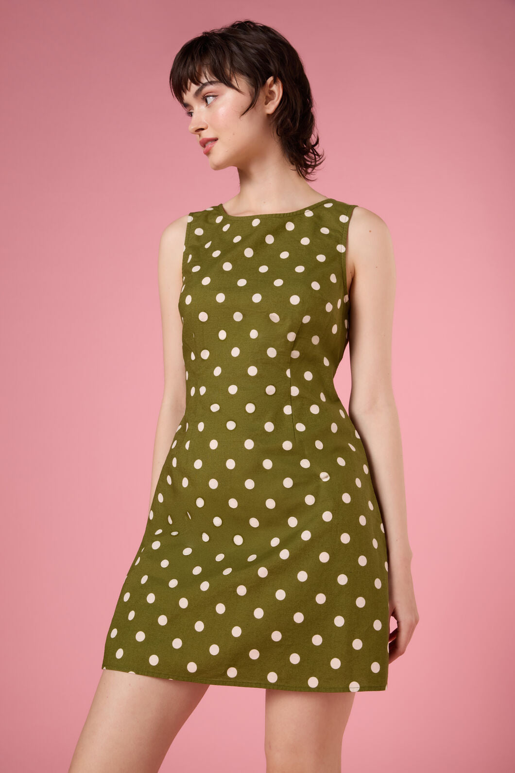 Polka Dot Shift Mini Dress – Princess Highway