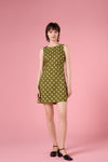 Princess Highway - Polka Dot Shift Mini Dress - olive
