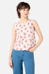 Princess Highway - Gingham Floral Shell Top - pink