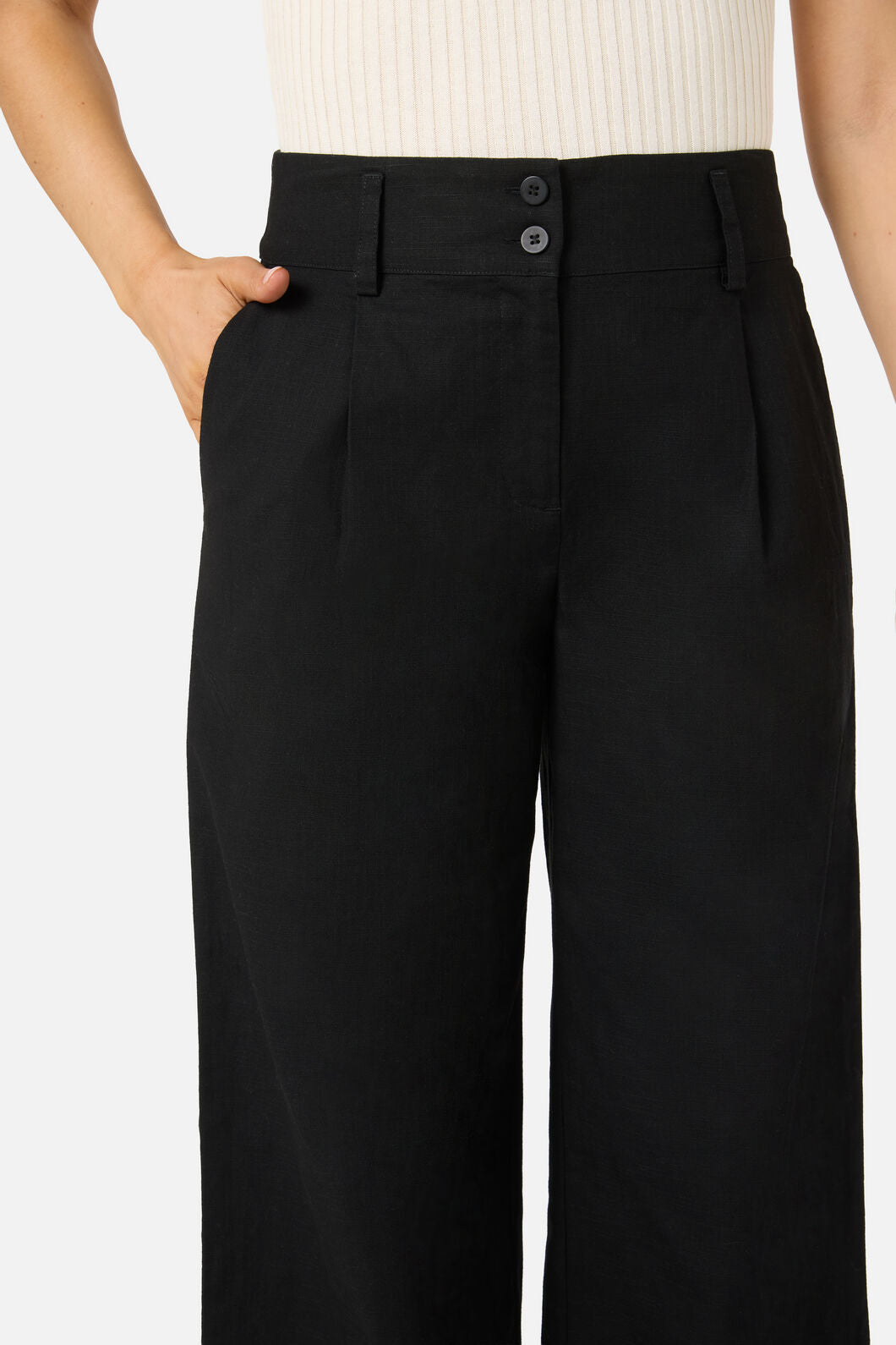 Princess Highway - Tatum Mid Rise Pants - black