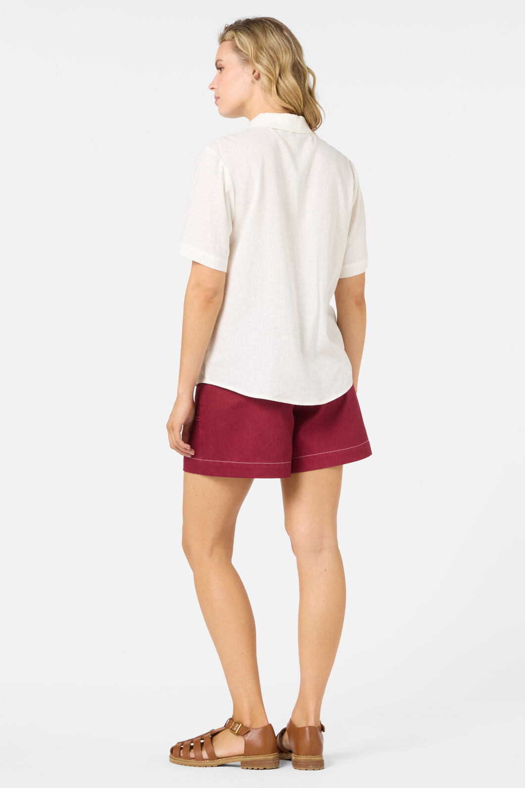 Princess Highway - Flower Girl Embroidered Shirt - cream