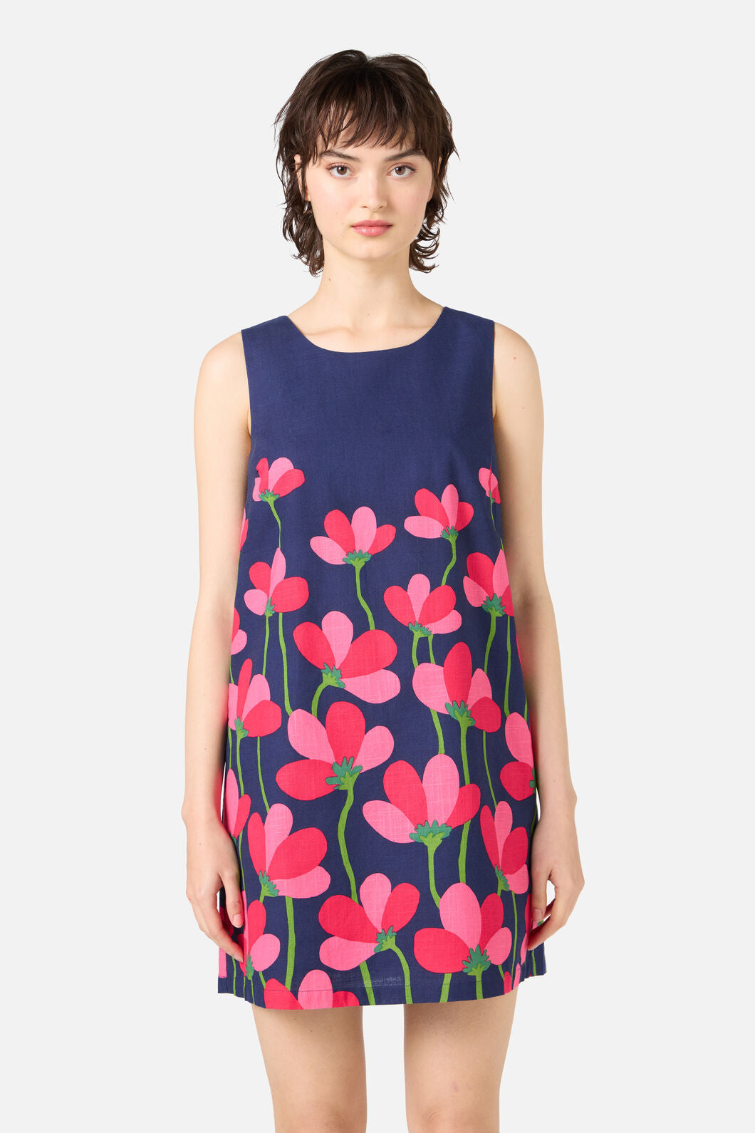 Princess Highway - Lulu Flower Shift Dress - navy