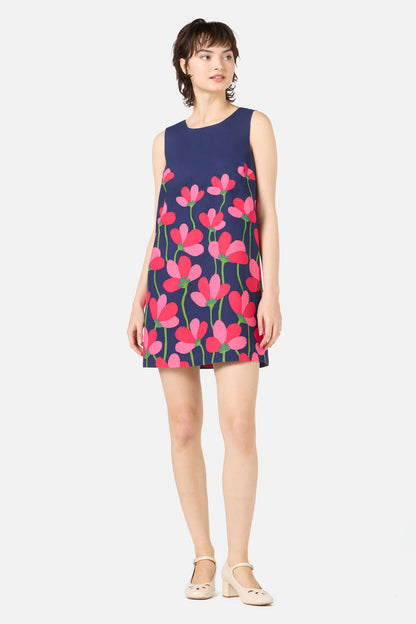 Princess Highway - Lulu Flower Shift Dress - navy