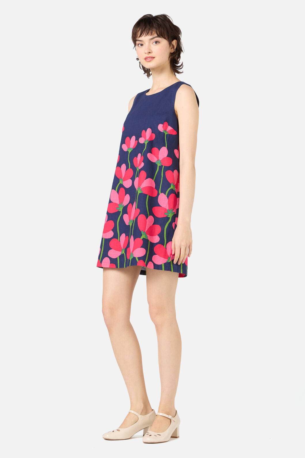 Princess Highway - Lulu Flower Shift Dress - navy