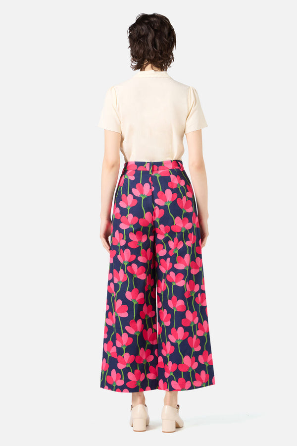 Princess Highway - Lulu Flower Culotte - navy