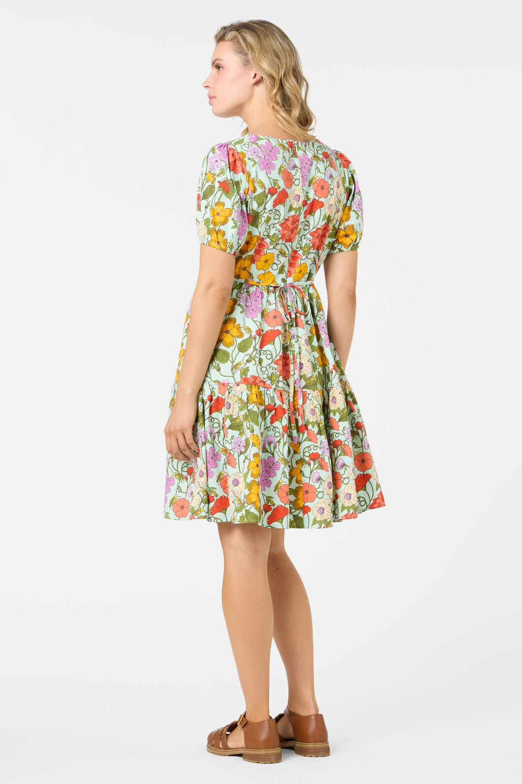 Princess Highway - Grasshopper Floral Mini Dress - green