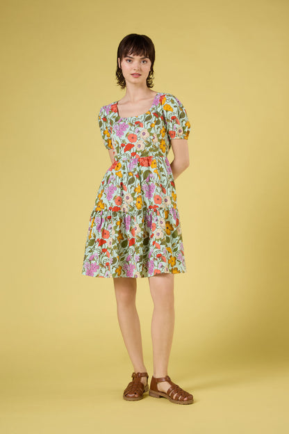 Princess Highway - Grasshopper Floral Mini Dress - green