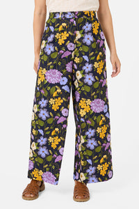 Princess Highway - Grasshopper Floral Pant - navy