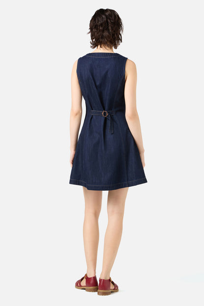 Princess Highway - Camille Denim Mini Dress - blue-denim