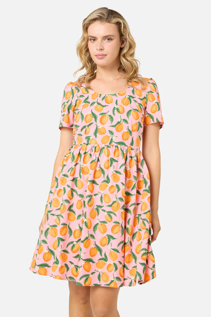 Princess Highway - Apricots Short Sleeve Dress - pink