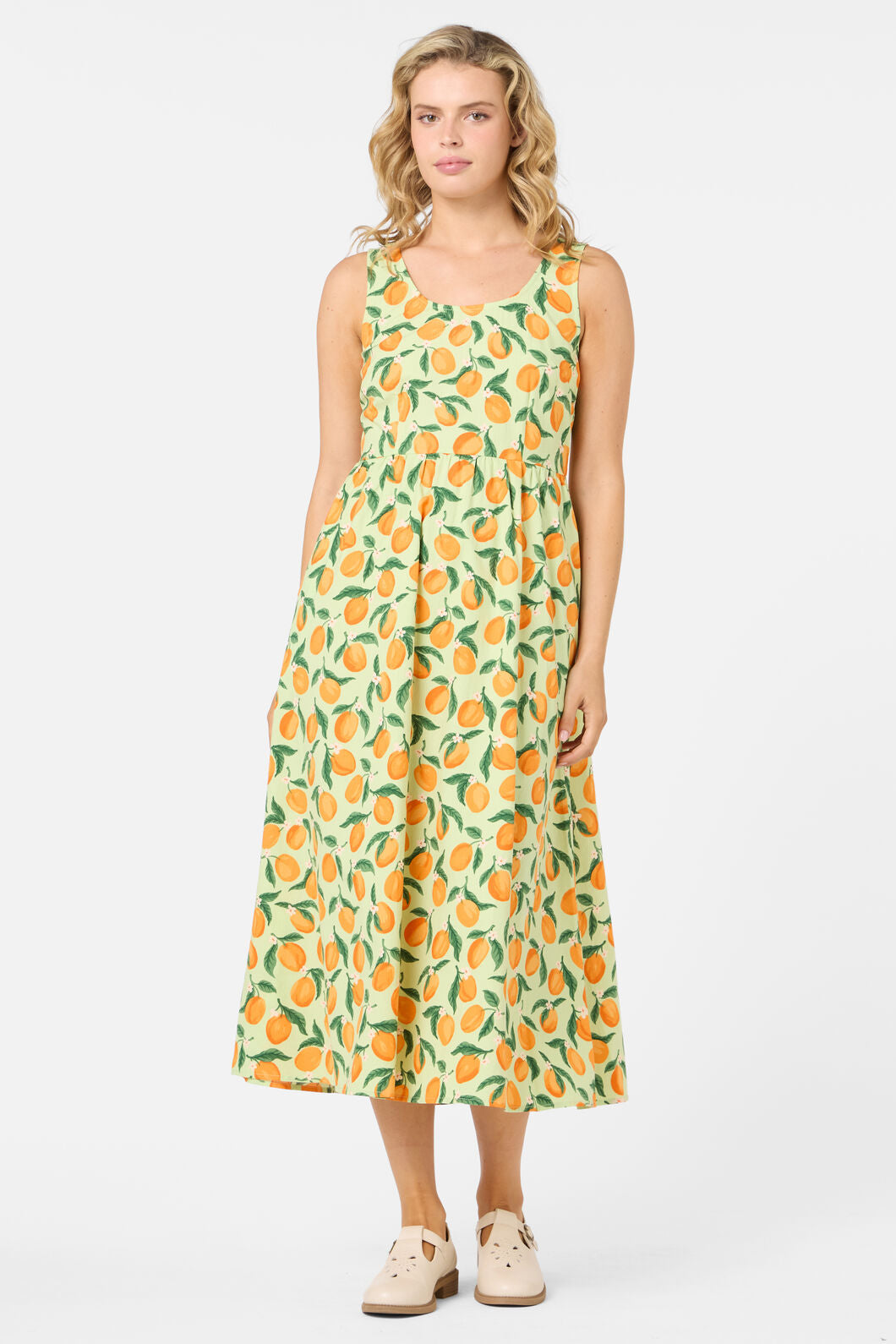 Princess Highway - Apricots Gathered Midi Dress - green