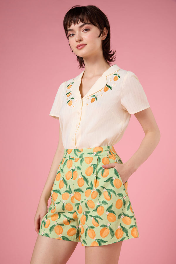 Princess Highway - Apricots A Line Shorts - green