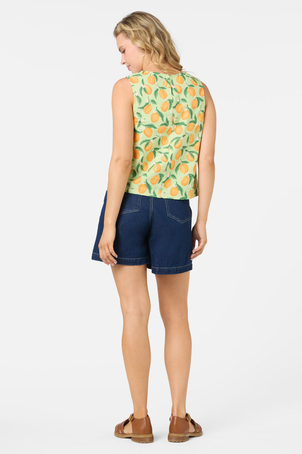 Princess Highway - Apricots Shell Top - green