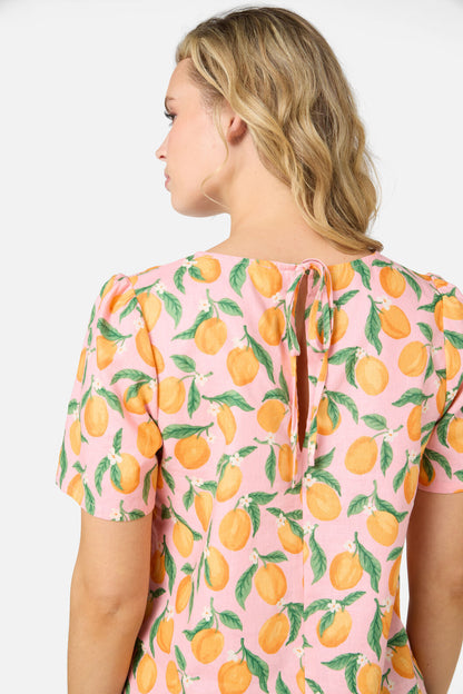 Princess Highway - Apricots Short Sleeve Top - pink