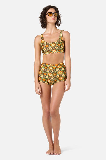 Princess Highway - Cleo Boyleg Bikini Bottom - chocolate