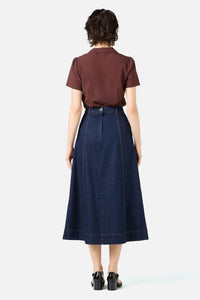 Princess Highway - Ophelia Dark Denim Skirt - dark-denim
